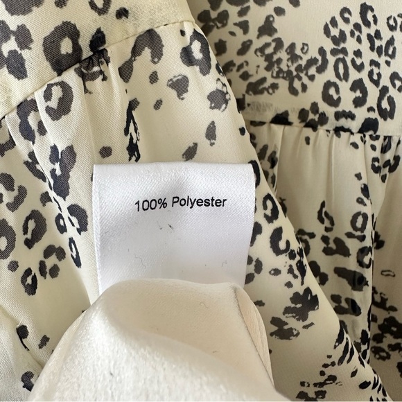 Park & Fifth-Printed Mock Neck Sheer Sleeve Spring/ Summer Dress (Size:Small) - Picture 15 of 15